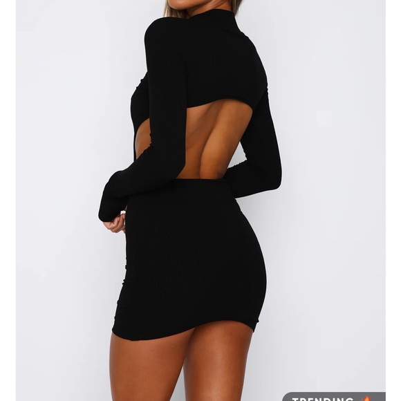 White Fox Break The Rules Long Sleeve Dress - Picture 2 of 4